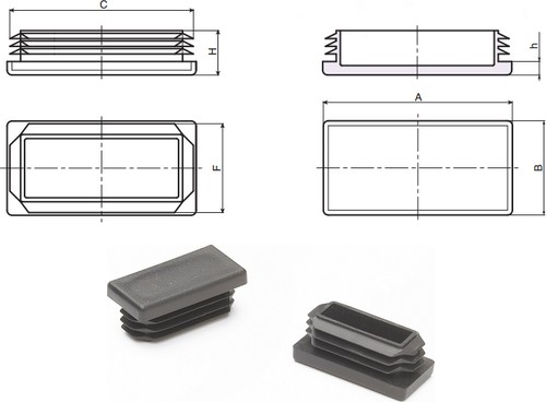 Contera rectangular