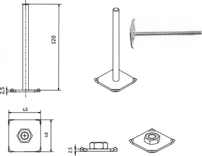 Sujetador de pared