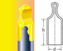 Capuchones flexibles con lengüeta