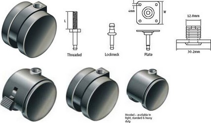 Ruedas gemelas ligeras (30mm,40mm)
