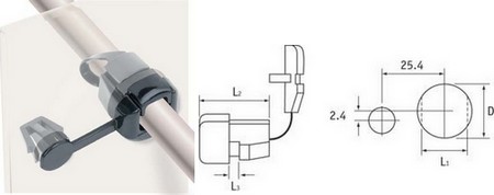 Abrazaderas clip lateral - serie CEE