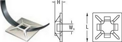 Soportes adhesivos para abrazaderas