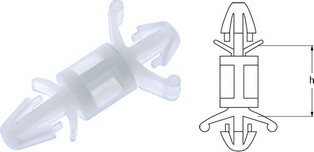 Soportes de doble auto-bloqueo miniatura