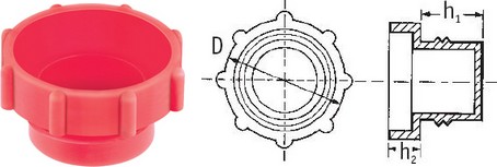 Tapones BSP roscados